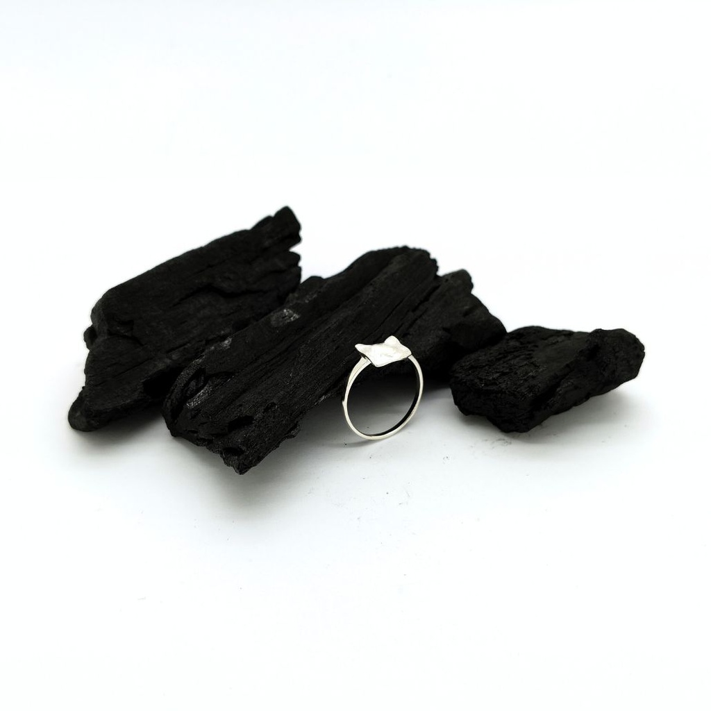 Froissée - Bague petit rectangle